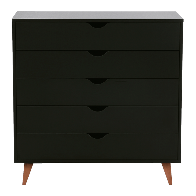 Cômoda 5 Gavetas 90 Cm X 40 Cm Lin