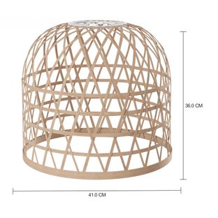 Imagem com medidas do produto CÚPULA TETO AMADI BU 36 CM X 41 CM