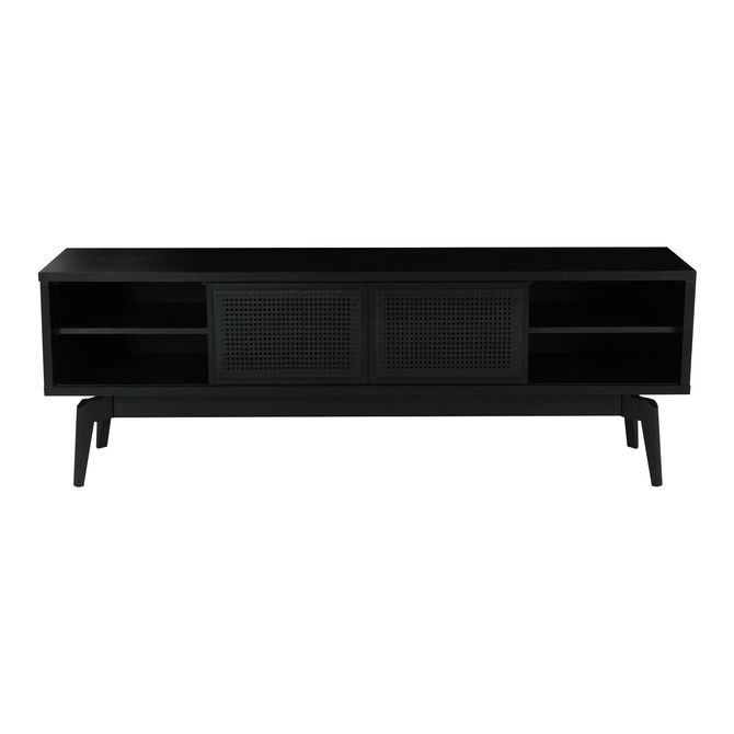 Rack 2 Portas De Correr 1,80 M X 40 Cm Com Palhinha Ares
