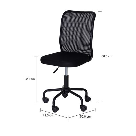 Imagem com medidas do produto CADEIRA HOME OFFICE INMESH