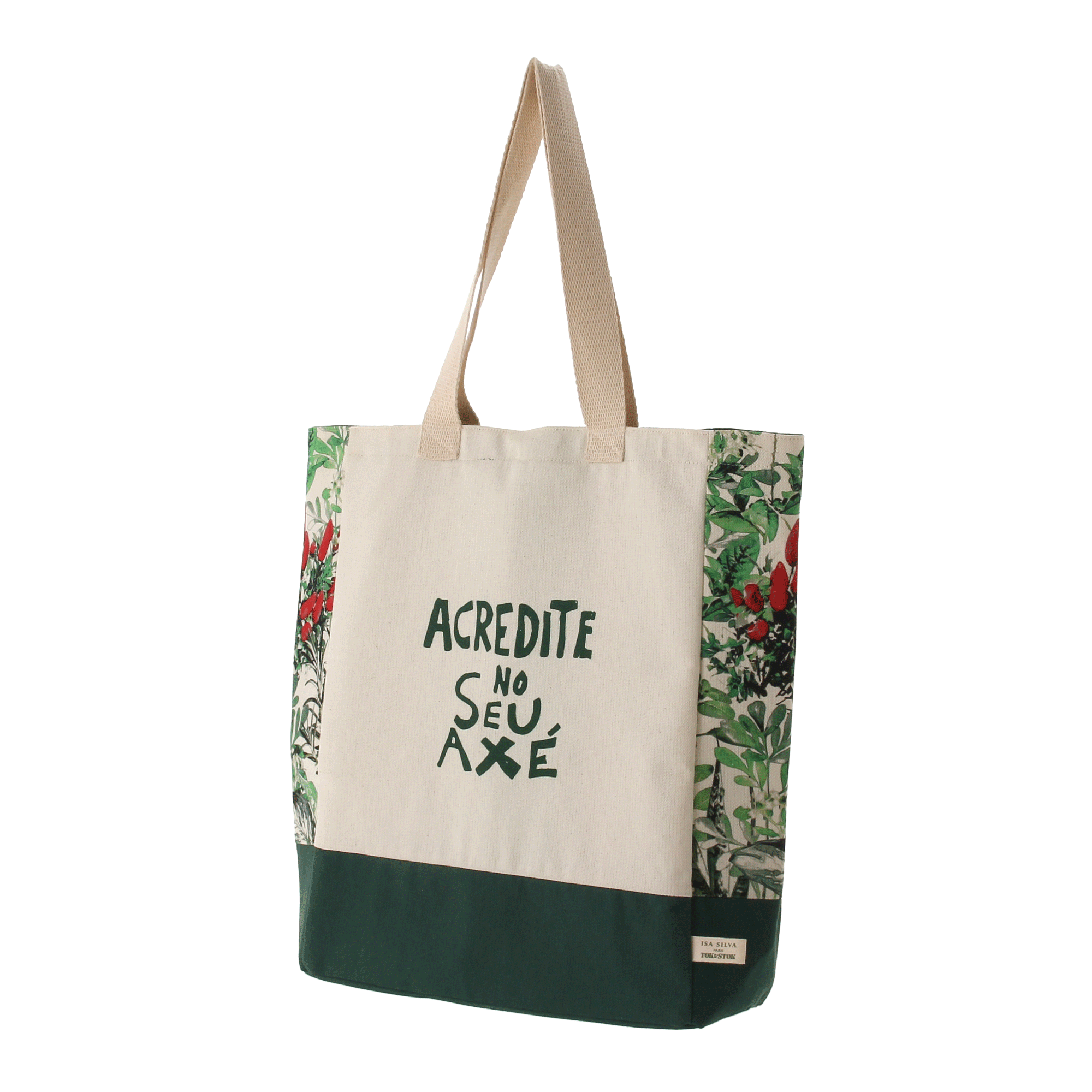 SACOLA SETE ERVAS AXÉ MULTICOR/VERDE | Tok&Stok