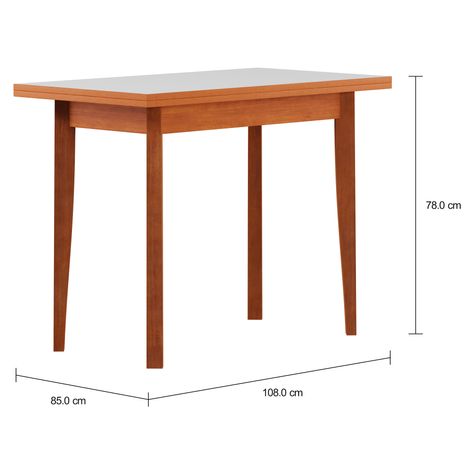 Imagem com medidas do produto MESA ELÁSTICA 1,08 M/54 CM X 85 CM PETI