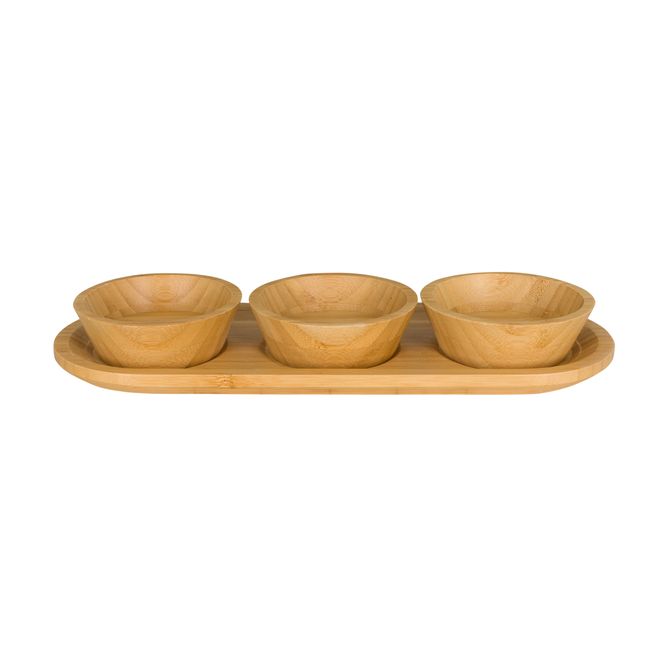 Petisqueira Com 3 Bamboo