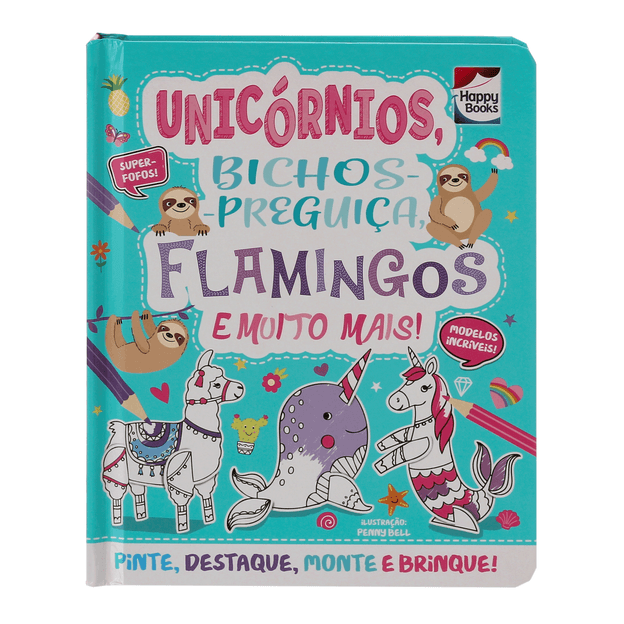 COLORIR-E-MONTAR--UNICORNIOS-BICHOS-PREGUICA-FLAMINGOS-MULTICOR-LIVRO-COLORIR-E-MONTAR--UNICORNIOS-BICHOS-PREGUICA-FLAMINGOS_ST0