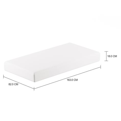 Imagem com medidas do produto ALMOFADA DE ASSENTO PARA MÓDULO SOFÁ 2 LUGARES LEME