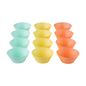 SORBET MENTA/CORES CALEIDOCOLOR - MINIFÔRMA REDONDO 7 CM COM 12 PEÇAS SILICAKE