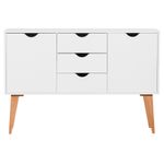 Branco - BUFFET 2 PORTAS/3 GAVETAS 1,20 M X 35 CM LIN