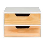 Branco - GAVETEIRO COM 2 GAVETAS ALENTO