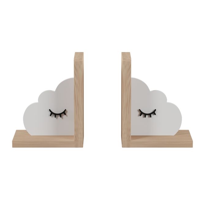 Aparador De Livros Com 2 Hang It Nuvem
