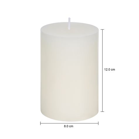 Imagem com medidas do produto VELA 12 CM X 8 CM EQUILÍBRIO