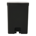 Preto - LIXEIRA DUPLA COM PEDAL 30 L TRIUM