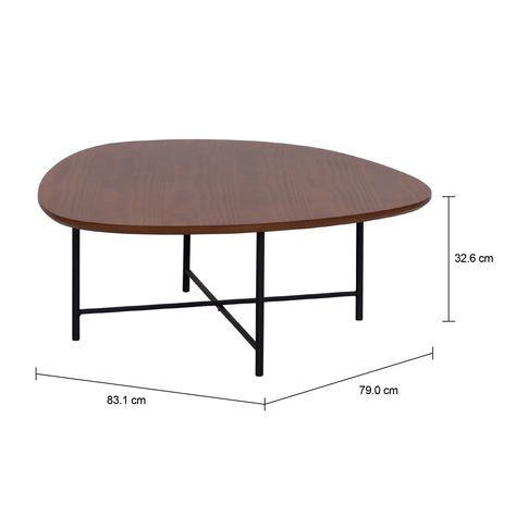 Imagem com medidas do produto MESA DE CENTRO 83 CM X 79 CM ORGANIQUÊ