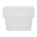 Branco translucido - CAIXA EMPILHÁVEL 41 CM X 28 CM PLUS