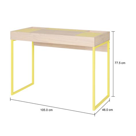 Imagem com medidas do produto KOMPART ESCRIVANINHA 1,05 M X 46 CM