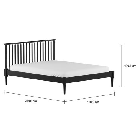 Imagem com medidas do produto CAMA QUEEN 1,58 M SKAND