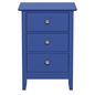 Azul - MESA DE CABECEIRA 3 GAVETAS DEVON