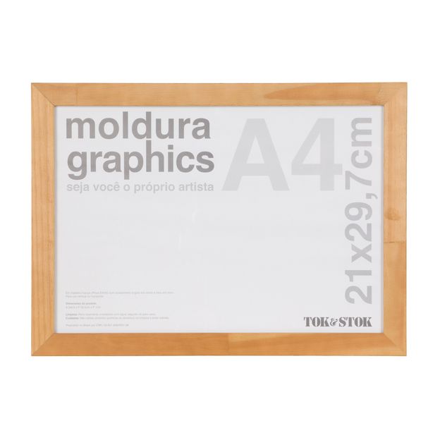 【marco】 MOLDURA A4 21 CM X 29 CM GRAPHICS GARAPA | Tok&Stok