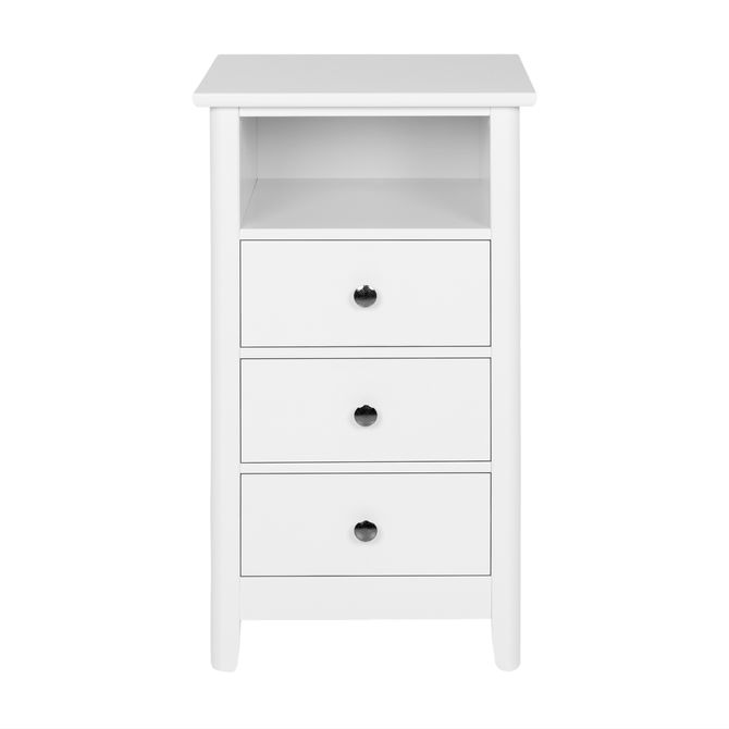 Mesa De Cabeceira Alta 3 Gavetas Devon