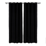 Preto - CORTINA BLACKOUT 70% 2 PEÇAS 1,40 M X 2,40 M MELIÁ