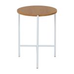 Branco - MESA LATERAL REDONDA 38 CM HONEY