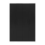 Preto - GUARDA-ROUPA 4 PORTAS 2 GAVETAS LIVE