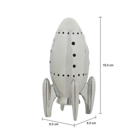 Imagem com medidas do produto ADORNO LED 19 CM COSMO NAVE