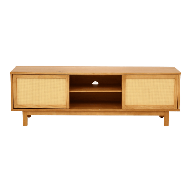 Rack 2 Portas De Correr Com Palhinha 1,60 M X 40 Cm Palhandi