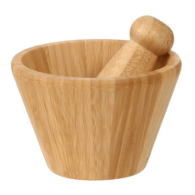 Pilão Com Socador Bamboo