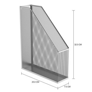 Imagem com medidas do produto CAIXA ARQUIVO PORTA-REVISTAS SHOW FLAT