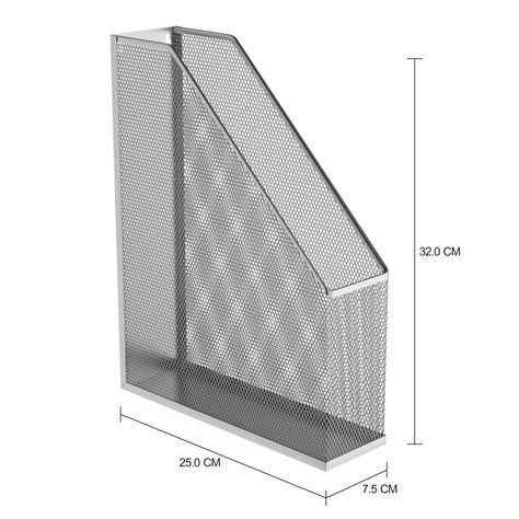 Imagem com medidas do produto CAIXA ARQUIVO PORTA-REVISTAS SHOW FLAT