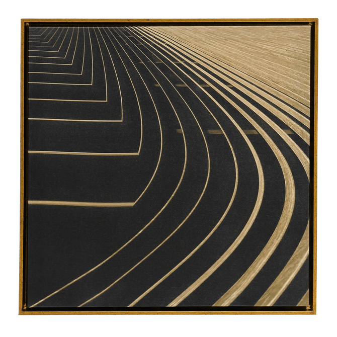 Quadro 50 Cm X 50 Cm Orbit Golden