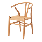 AMÊNDOA/FIBRA CLARA - CADEIRA WISHBONE