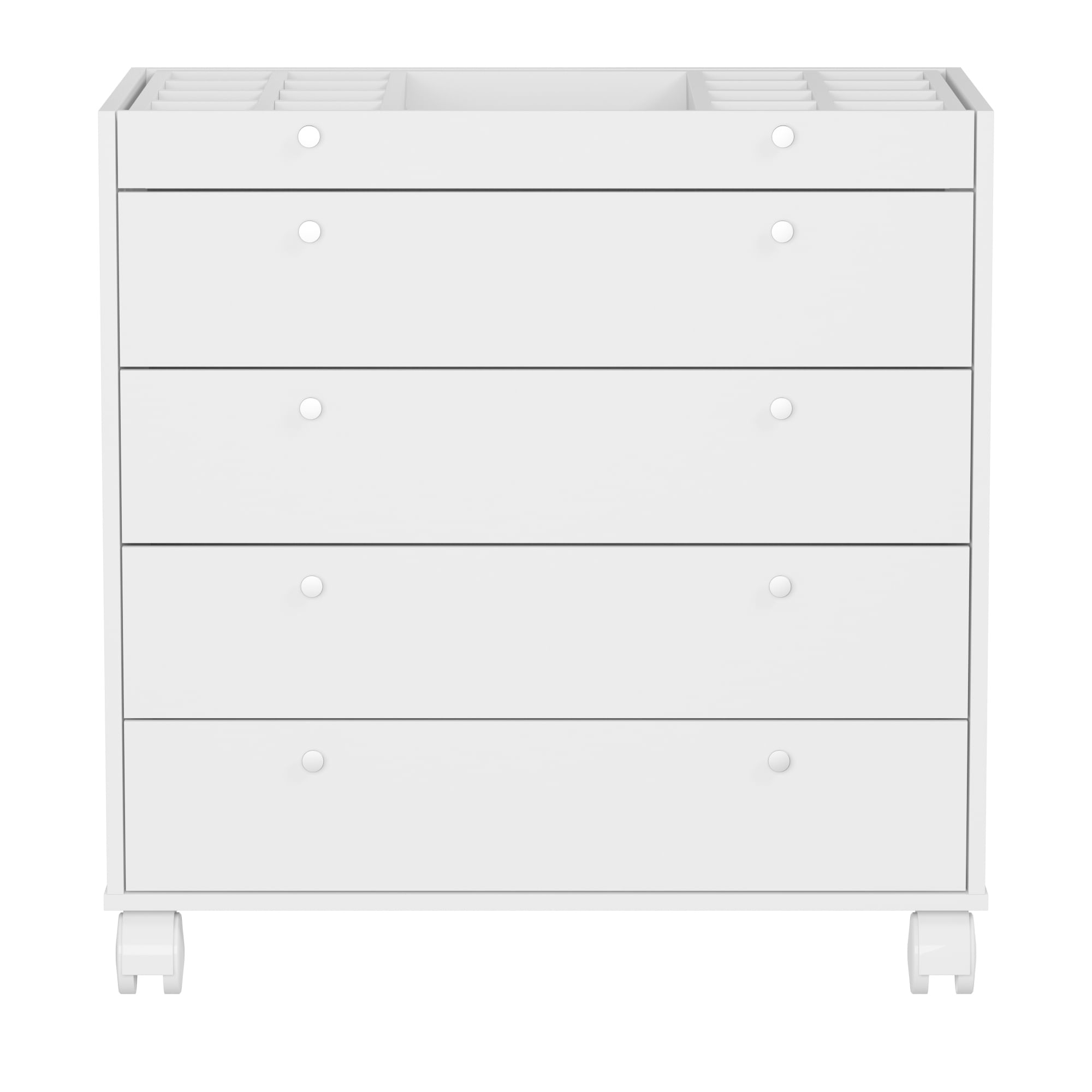 ESTRUTURA DE CÔMODA 5 GAVETAS 80 CM X 45 CM NAMI I BRANCO | Tok&Stok