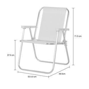 Imagem com medidas do produto CADEIRA DE PRAIA SUN DAYS