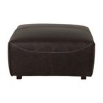 Couro preto - PUFF 80 CM X 80 CM PUB