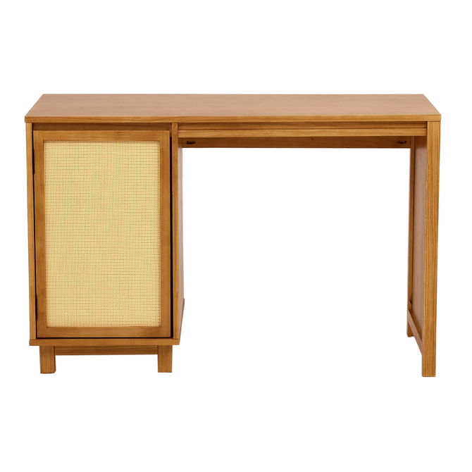Escrivaninha 1 Porta Com Palhinha 1,20 M X 52 Cm Palhandi