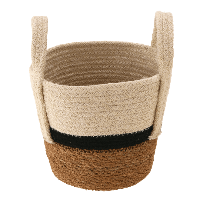 Cesto Com Alça 18 Cm X 20 Cm X 20 Cm Mokka