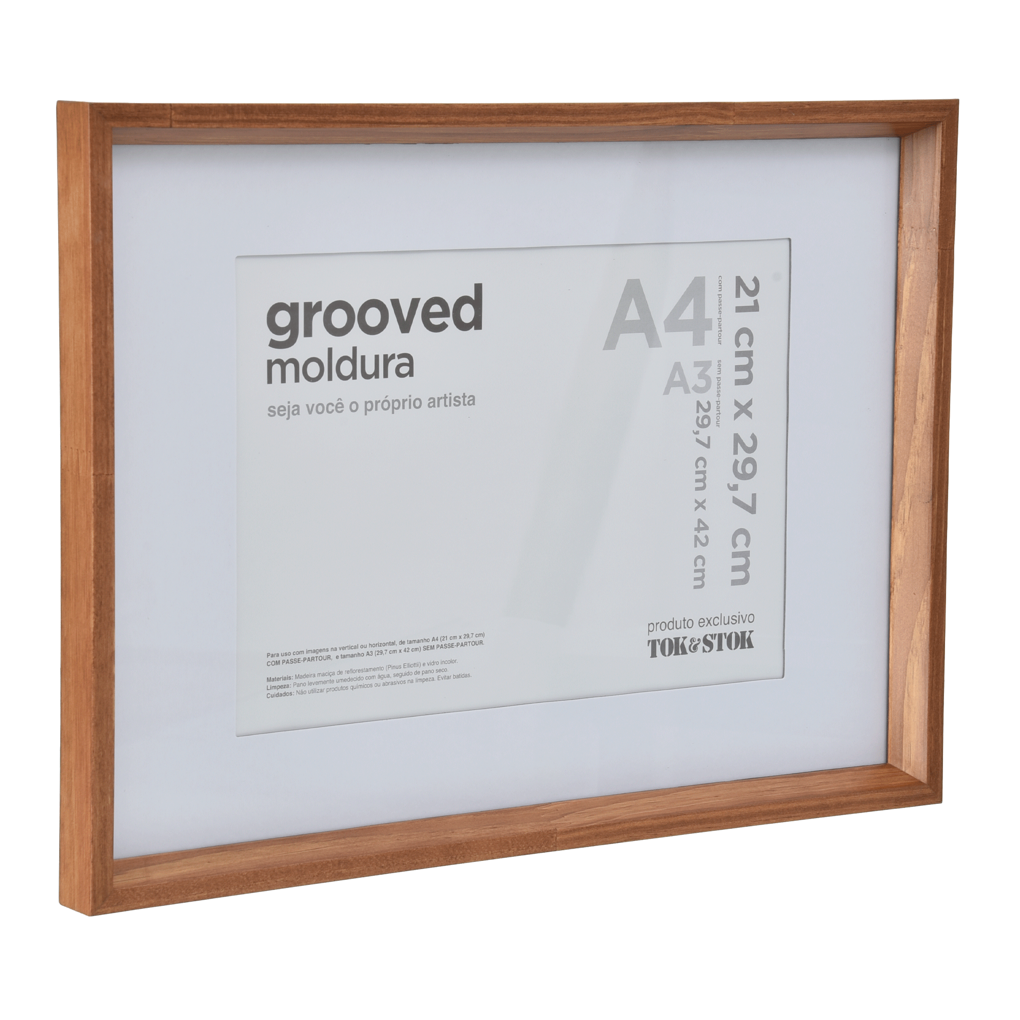 【marco】 MOLDURA A4 21 CM X 29 CM GROOVED NOZES | Tok&Stok