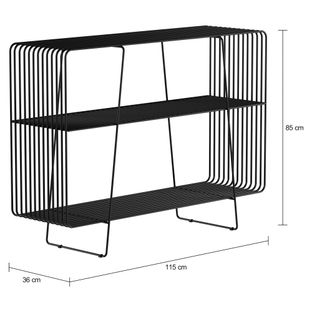 Imagem com medidas do produto APARADOR 1,15 M X 36 CM TELMA