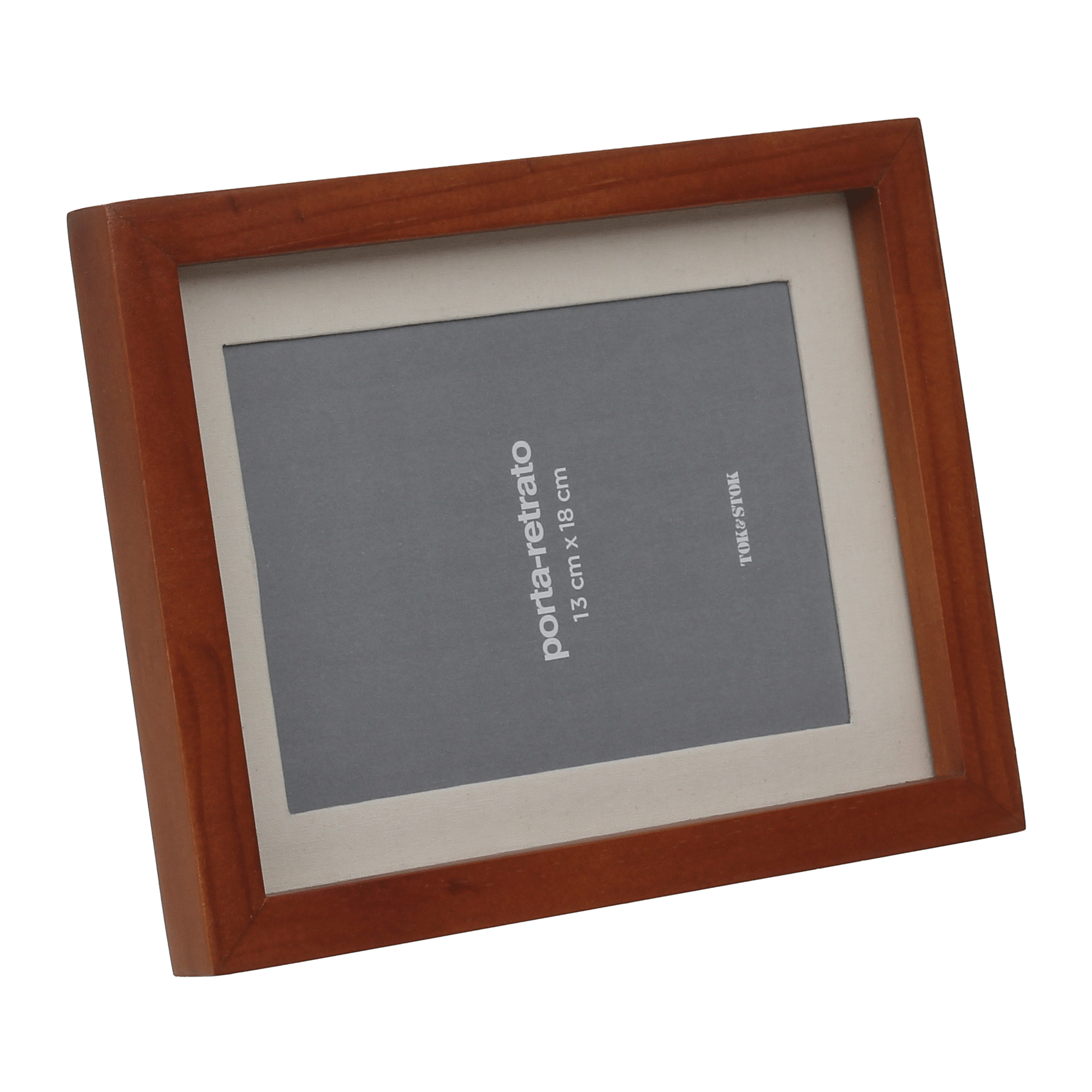 PORTA-RETRATO 13 CM X 18 CM ZEFYR I NATURAL/NOZES | Tok&Stok