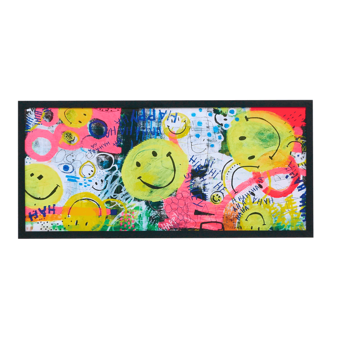 Quadro 75 Cm X 35 Cm Smiley Originals Graffiti
