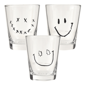 AGUA-220-ML-CONJUNTO-COM-3-PECAS-SMILEY-ORIGINALS-DOODLES-INCOLOR-PRETO-SMILEY-DOODLES_ST0