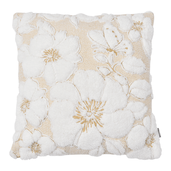 Capa Para Almofada 45 Cm X 45 Cm Flor De Algodão