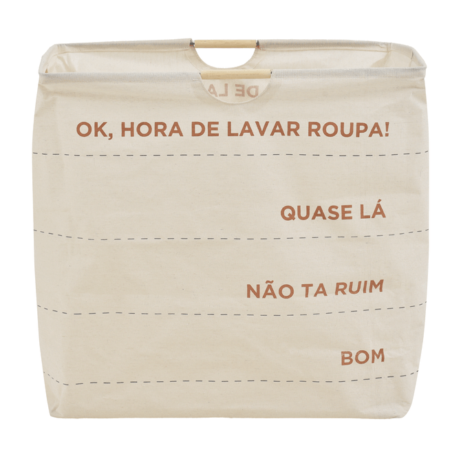 Cesto Para Roupas Ok! Hora De Lavar