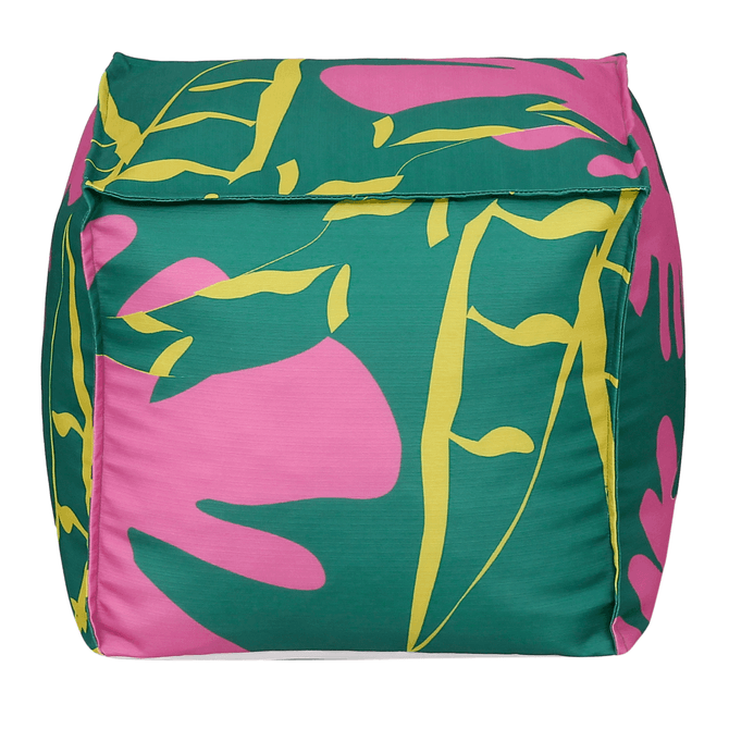 Puff 45 Cm X 45 Cm Flora Caminhos Do Sol