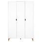 Branco - GUARDA-ROUPA 3 PORTAS LIN