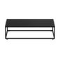 Preto - MESA CENTRO 1,10 M X 60 CM VIDRO LINNEA