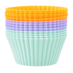 MINIFÔRMA REDONDO 7 CM COM 12 PEÇAS SILICAKE