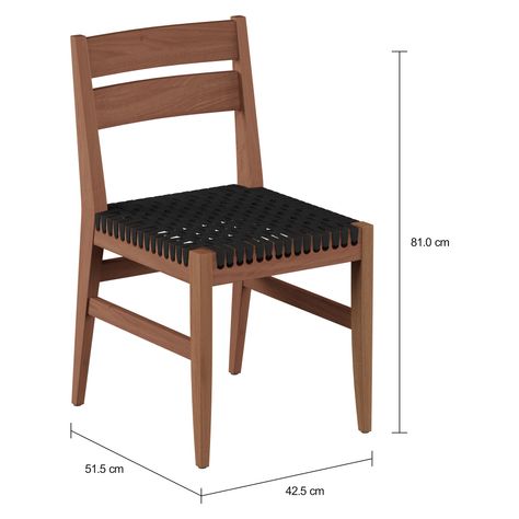 Imagem com medidas do produto VEREDA CADEIRA