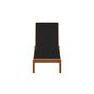 Preto - CHAISE LONGUE COM ALMOFADA VEREDA